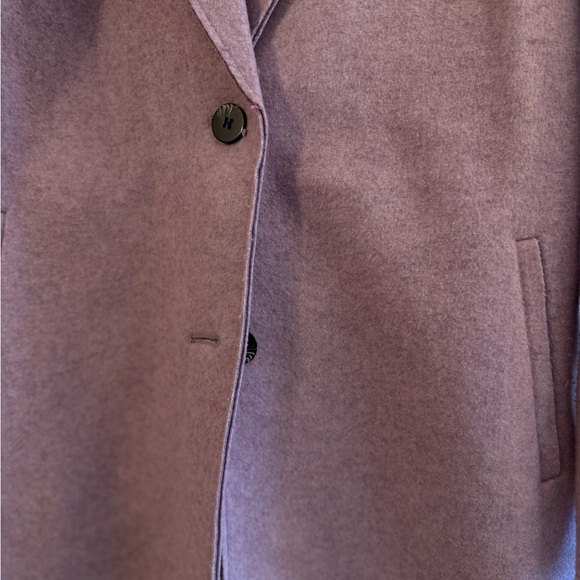 Only Mauve-Pink Wool Blend Trench Coat - Picture 5 of 8